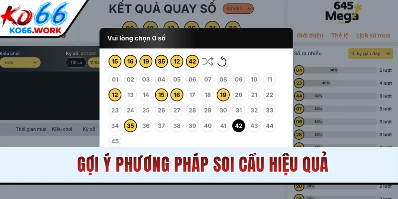 Gợi ý phương pháp soi cầu hiệu quả